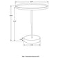 Ginevra - Round Marble Base Accent Table