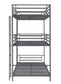 Maynard - Metal Twin Triple Bunk Bed - Gunmetal