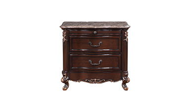 Constantine - Nightstand With Marble Top - Cherry