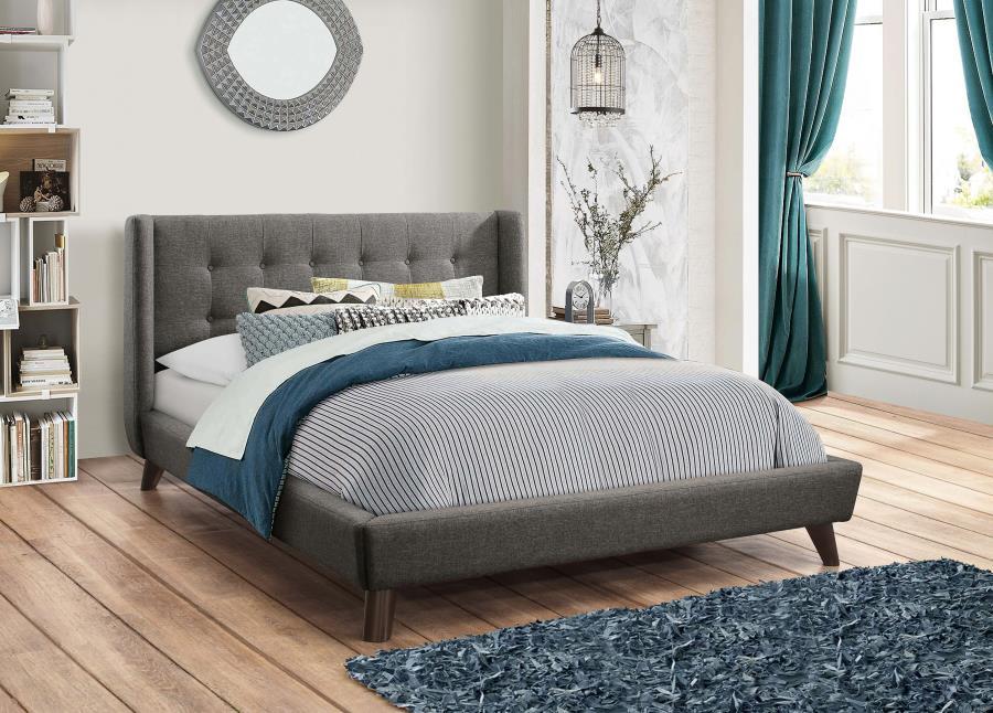 Carrington - Upholstered Wingback Bed