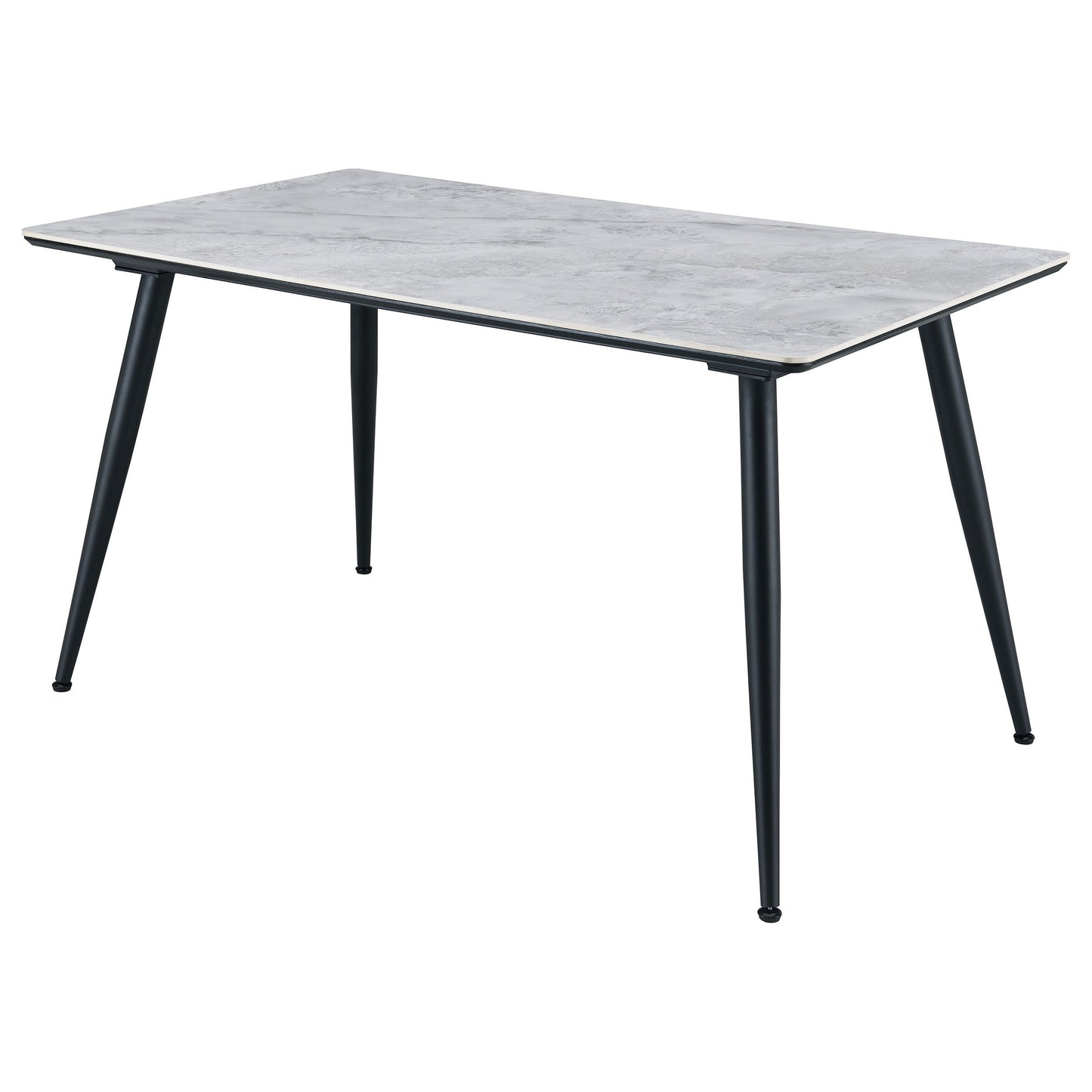 Dennison - Rectangular Ceramic Top Dining Table Gray - Gray Marble