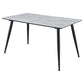 Dennison - Rectangular Ceramic Top Dining Table Gray - Gray Marble