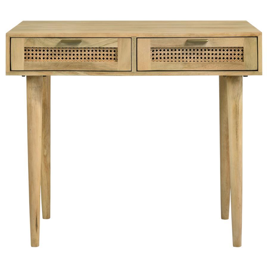 Zamora - 2-Drawer Entryway Console Accent Table - Natural