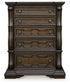 Maylee - Dark Brown - Five Drawer Chest