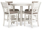 Erinberg - Antique White - Dining Room Counter Table Set (Set of 5)