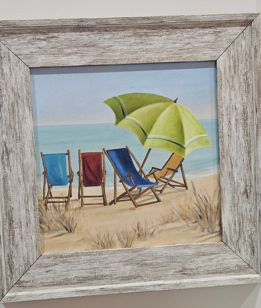 Beach Chairs Wall Art