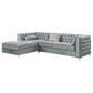 Bellaire - Upholstered Storage Chaise Sectional Sofa - Gray