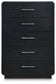 Rowanbeck - Black - Five Drawer Chest