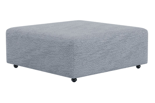 Majesty - Castered Cocktail Ottoman - Shark