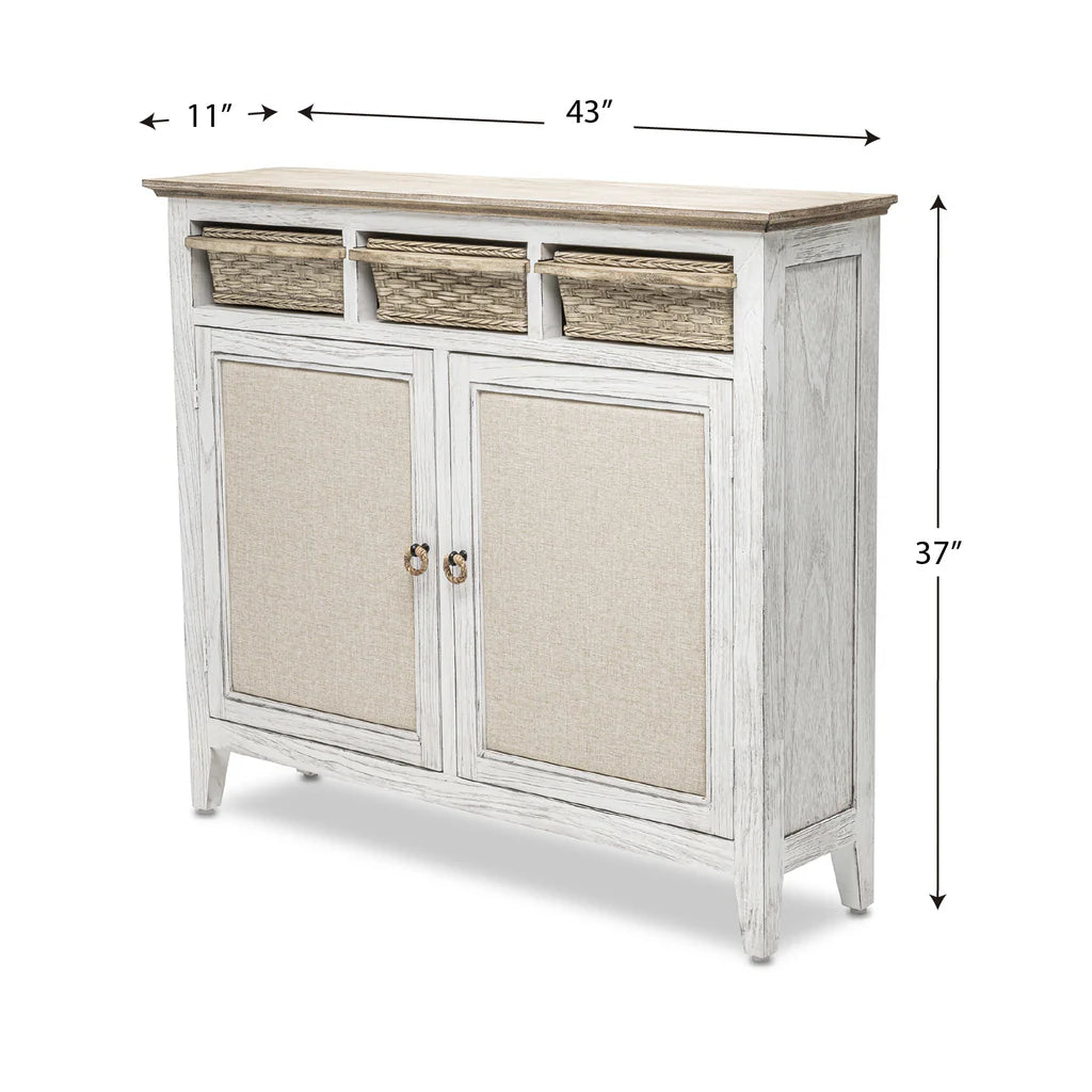 SeaWinds Captiva Island Entry Cabinet w/Baskets