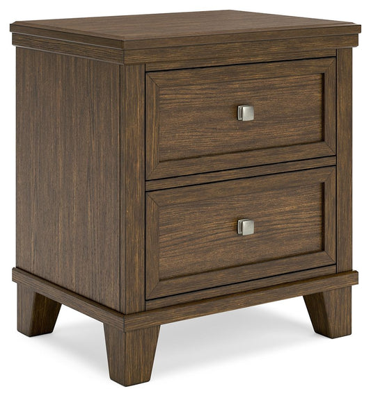 Shawbeck - Medium Brown - Two Drawer Night Stand