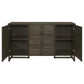 Kelly - 3-Drawer Storage Dining Sideboard Buffet - Dark Gray