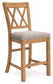 Havonplane - Brown - Upholstered Barstool (Set of 2)