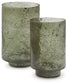 Clarkton - Green - Candle Holder Set (Set of 2)