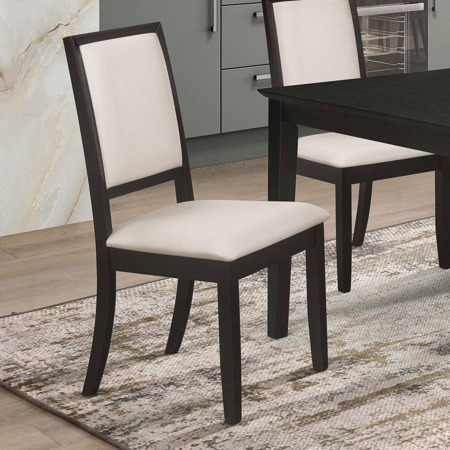 Louise - Upholstered Wood Dining Side Chairs (Set of 2) - Black