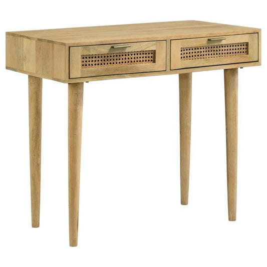 Zamora - 2-Drawer Entryway Console Accent Table - Natural