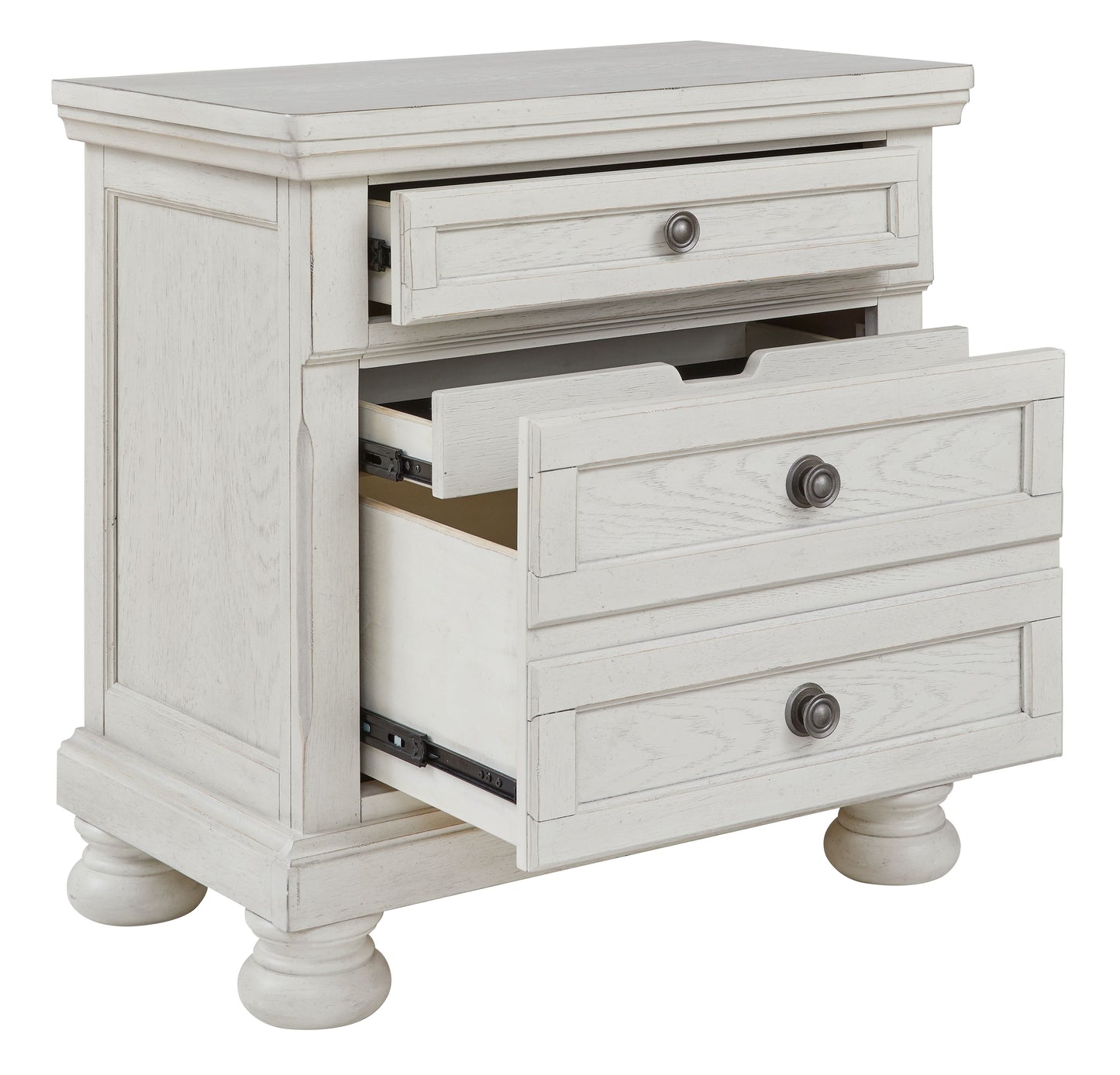 Robbinsdale - Antique White - Two Drawer Night Stand