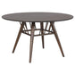 Everton - 5 Piece Round Dining Table Set - Dark Walnut