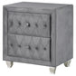 Deanna - Upholstered 2-Drawer Nightstand