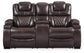 Warnerton - Chocolate - Pwr Rec Loveseat/Con/Adj Hdrst