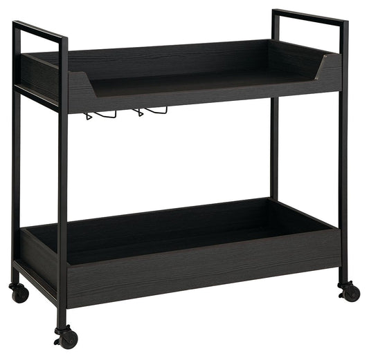 Yarlow - Black / Gray - Bar Cart