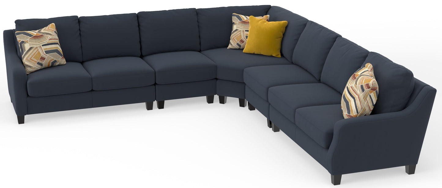 Foley - Sectional With Comfort Coil Seating And 4 Included Accent Pillows