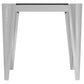 Desmond - Square Glass Top End Table - Pearl Silver