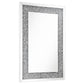 Valerie - Acrylic Crystal Wall Mirror - Silver