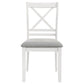 Hollis - Cross Back Wood Dining Side Chair (Set of 2) - White