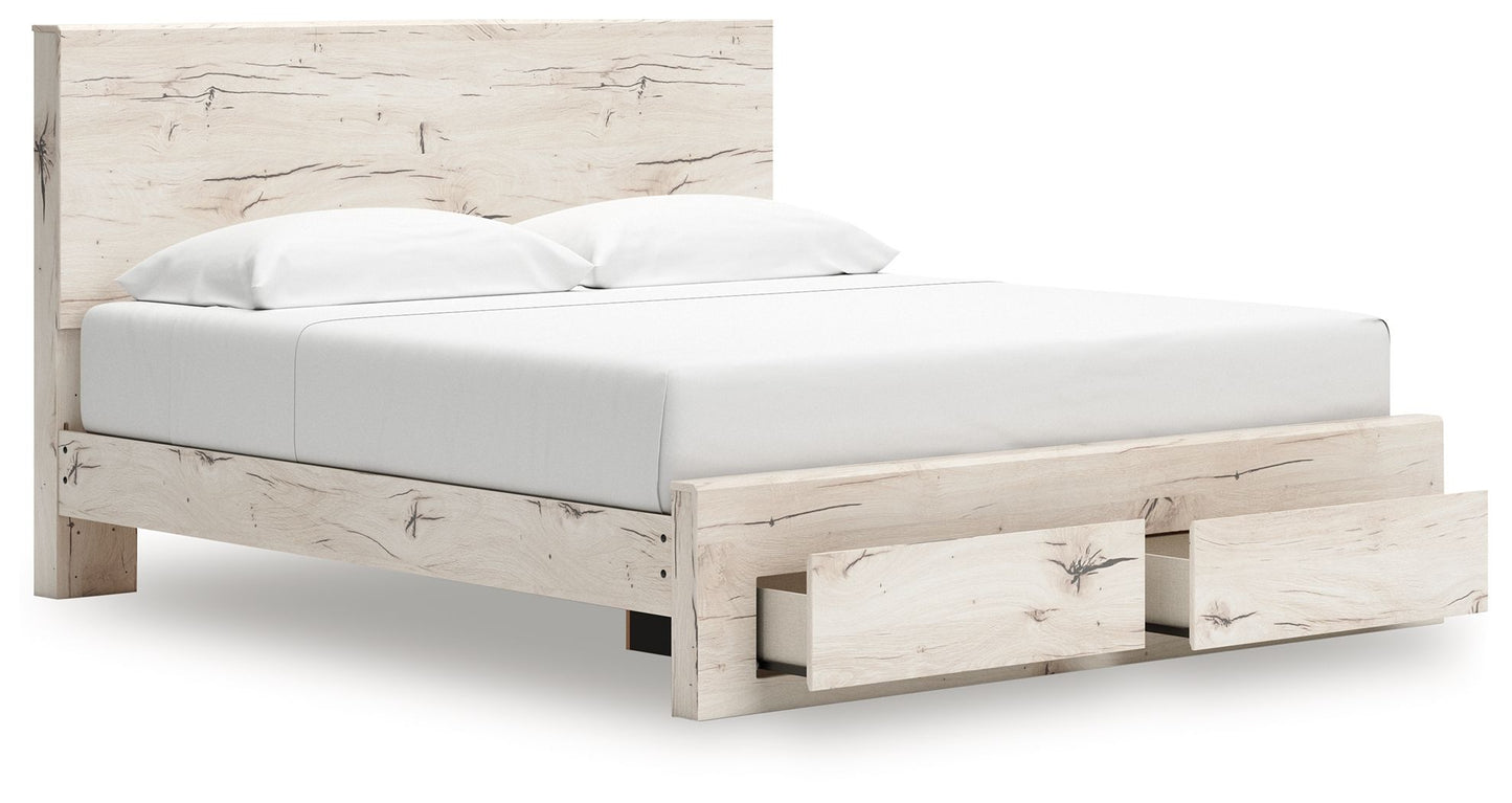 Lawroy - Panel Bed With Storage