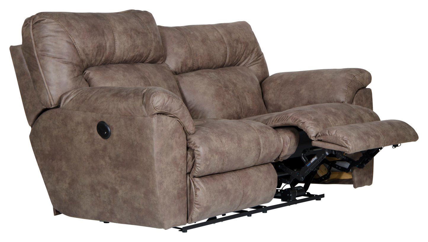 Hollins - Power Reclining Loveseat - Coffee