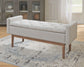 Briarson - Beige / Brown - Storage Bench