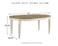 Realyn - Chipped White - Oval Dining Room Extension Table