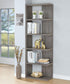 Harrison - 5-Shelf Bookshelf - Weathered Gray