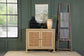 Zamora - Wood Accent Cabinet With Woven Cane