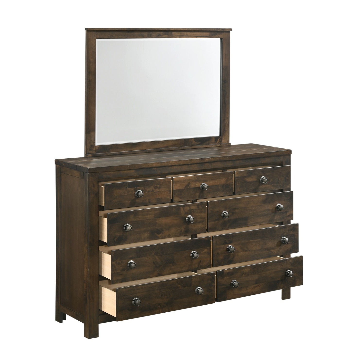 Blue Ridge - Mirror - Rustic Gray