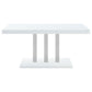 Brooklyn - Rectangular Dining Table - White High Gloss