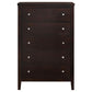 Carlton - 5-Drawer Bedroom Chest - Cappuccino