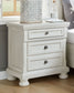 Robbinsdale - Antique White - Two Drawer Night Stand