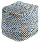 Chevron - Blue - Pouf