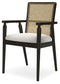 Galliden - Black - Dining Upholstered Arm Chair (Set of 2)