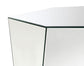 Capella - Mirrored Abstract Geometric Coffee Table - Silver