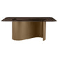 Edson - Rectangular Glass Top Dining Table - Bronze