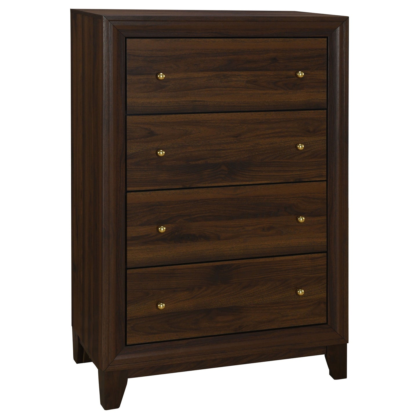 Welsley - 4-Drawer Chest Of Drawers - Walnut