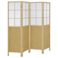 Edwards - 4-Panel Room Divider Folding Shoji Screen - Natural