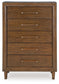 Lyncott - Brown - Five Drawer Chest