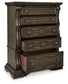 Maylee - Dark Brown - Five Drawer Chest