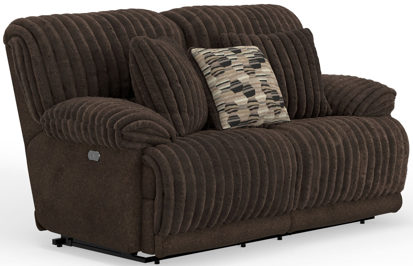 Hollifield - Power Reclining Loveseat - Chocolate