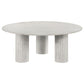 Astoria - Round Genuine Marble Coffee Table - White