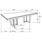 Kelly - Rectangular Wood Dining Table - Dark Gray